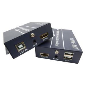 120m 4K KVM Extender HDMI Over Cat 6 / Cat6e Cable For Keyboard Mouse