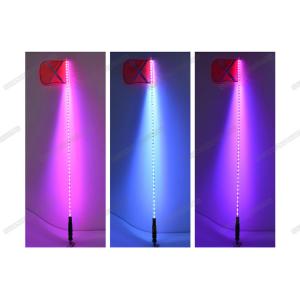 Fiber Optic Light Whip With Remote Control , RGB Quick Light Whips With Flag