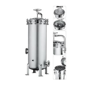 SS304/316L Multi Bag Filter Housing for Liquid Filtration Micron Rating 1