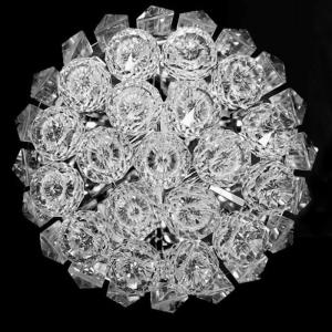 Modern crystal chandelier Amber Clear Glass Ball Chandelier(WH-CA-91)