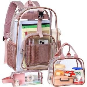 Clear Backpack Heavy Duty - Large Clear Backpacks For School PVC Transparent