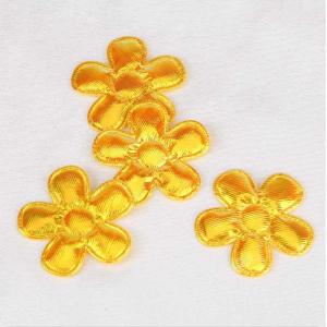 China 45 Mm Applique Crafts Floral Patches Colorful For Decorating Hair Clips on sale