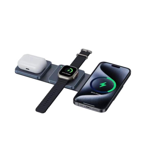 Quality Compact Foldable Wireless Travel Charger with Qi Wireless Charging wholesale