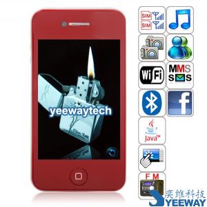 HiPhone NO.4 Quad Band Dual Cards Dual Standby Dual Cameras WIFI Bluetooth Java