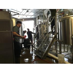 500L 1000L SS304 Microbrewery Equipment Turnkey Brewpub Systems Vertical Type