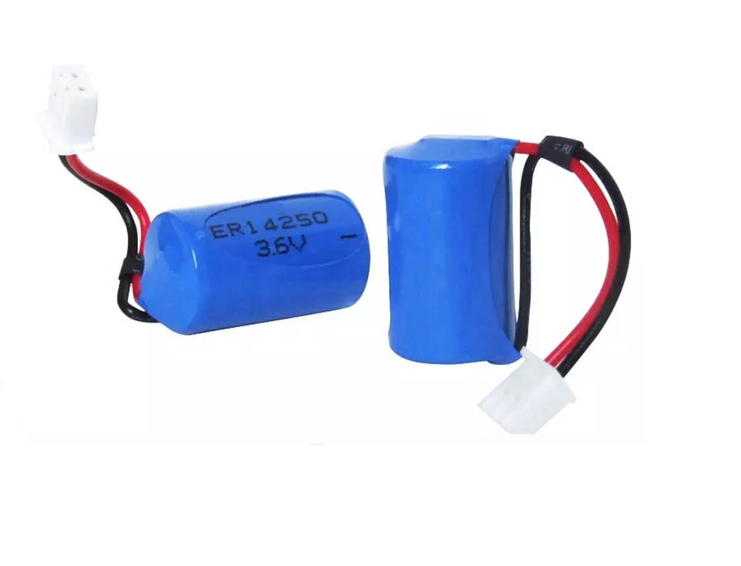 1/2 AA 3.6 V Lithium Thionyl Chloride Battery Er14250 1200mAh Maintenance Free