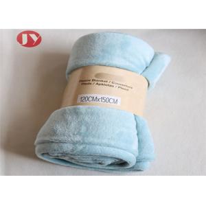 Eco - Friendly Custom Polyester Blanket , Ultra Soft Microplush Blanket Rolled