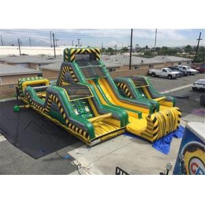90 FT Long Obstacle Course Jumping Castle Crazy Sports Game Puncture Proof