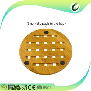 cheap weaving bamboo round pot coaster