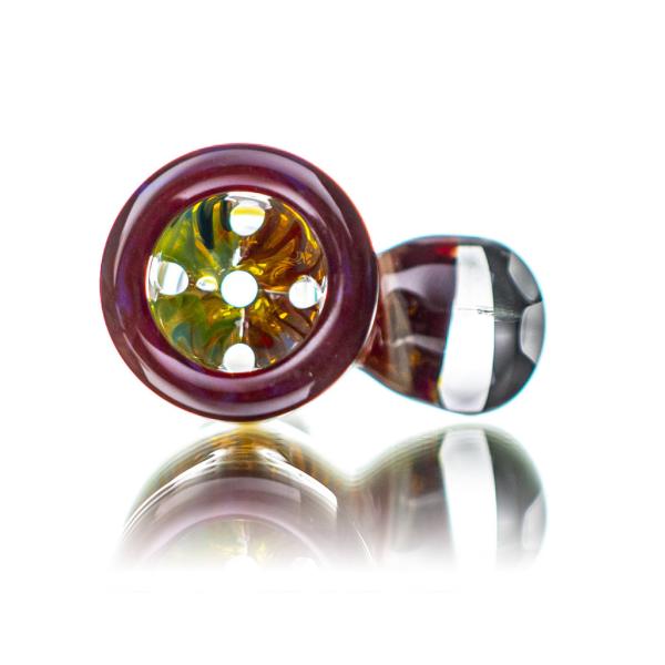 Millie Handle Glass Water Bong Bowl Slide Piece Recycler 14mm