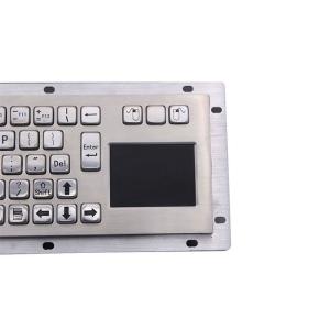 40counts/Mm Sus304 Industrial Metal Keyboard IP65 Brushed Stainless Steel