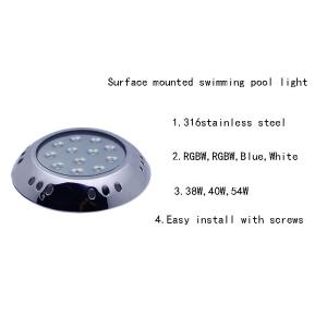 12 Volt Dc 54w RF Control Rgb Led Swimming Pool Lighting For Pool Pond