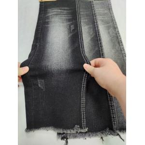 Super-Soft Twill Style BLACK/BLACK 11.2oz Stretch Denim Fabric 8*16/70