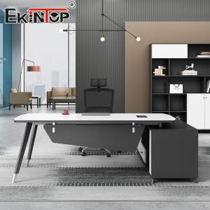 Cheap L-Shaped Manager Desk Supplier Large Writing Desk for sale