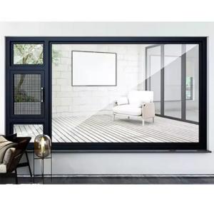 Water Tightness Level 6 SKATE Aluminum Casement Windows With Triple Glazed And