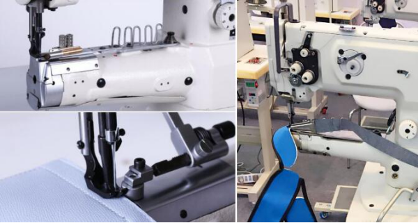 Single Needle Cylinder Bed Unison Feed Lockstitch Sewing Machine with Vertical-Axis Hook