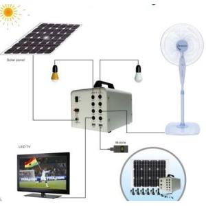 Portable Solar home system 30W with LED lighting & USB charging, CE/ROHS