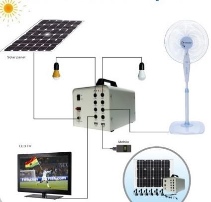 Quality Portable Solar home system 30W with LED lighting &amp; USB charging, CE/ROHS wholesale