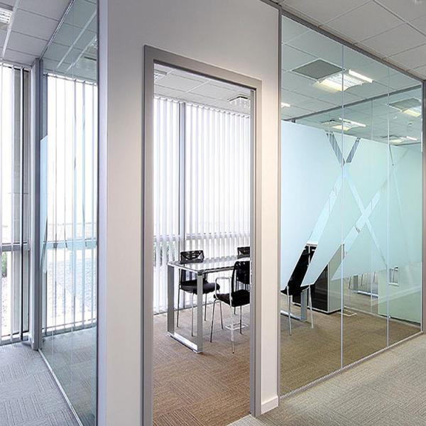 Quality Customized Size Tempered Glass Partition Wall with Modular Systems and 10 Years Warranty wholesale