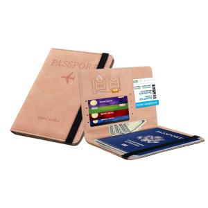 AMAZON PU LEATHER PASSPORT BAG RFID MULTI-FUNCTIONAL PASSPORT HOLDER PASSPORT