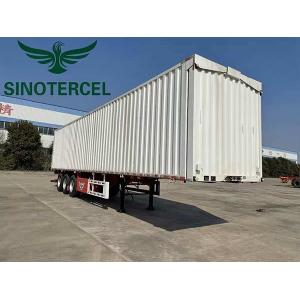 White Box Semi Trailer Cargo 18 Wheeler Container Customized