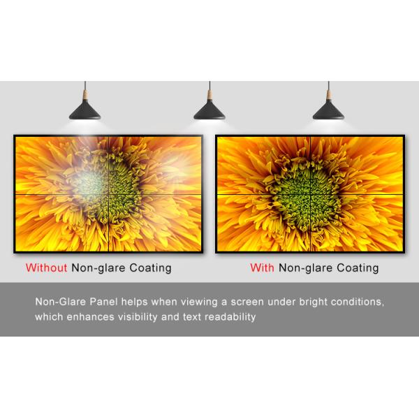 1.8mm Bezel 49Inch LCD Video Wall Display Digital Screen 500 cdm Brightness 2x3