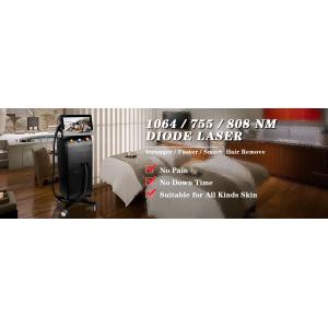 Vertical Big Spot Size YAG IPL Diode Laser Device 808nm Diode Beauty Equipment