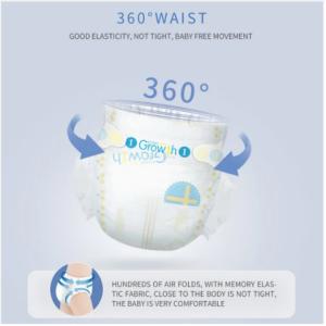 A Grade hot sales mass stock diaper Non-woven surface super soft disposable baby