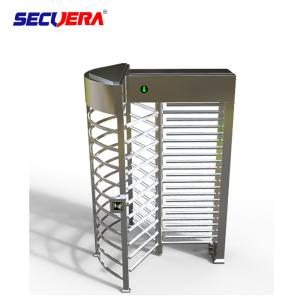 RFID card integrated motorised 304 stainless steel full height high entry exit