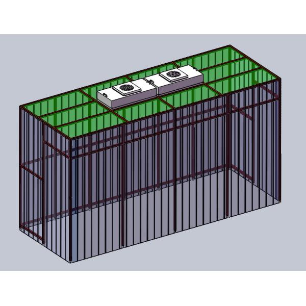 Quality Anti Static Clean Room Booth With Plywooden Case Optimized Air Pressure Control wholesale
