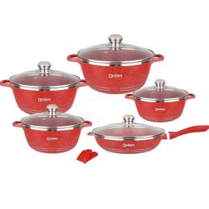 Hot Selling Aluminium Pots Sets Cooking Cookware Medical Stone Nonstick Forged