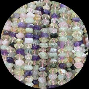 Gems Bead Natural Crystal Citrine Rose Quartz Gemstone Irregular Tumbled Shape Loose Bead Strands for Jewelry Making