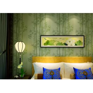 Wet Embossing Moisture - Proof Non woven Wallpaper With Bamboo Pattern