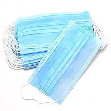 Blue Color Disposable Medical Face Mask High Elastic Loop Low Wearing Pressure