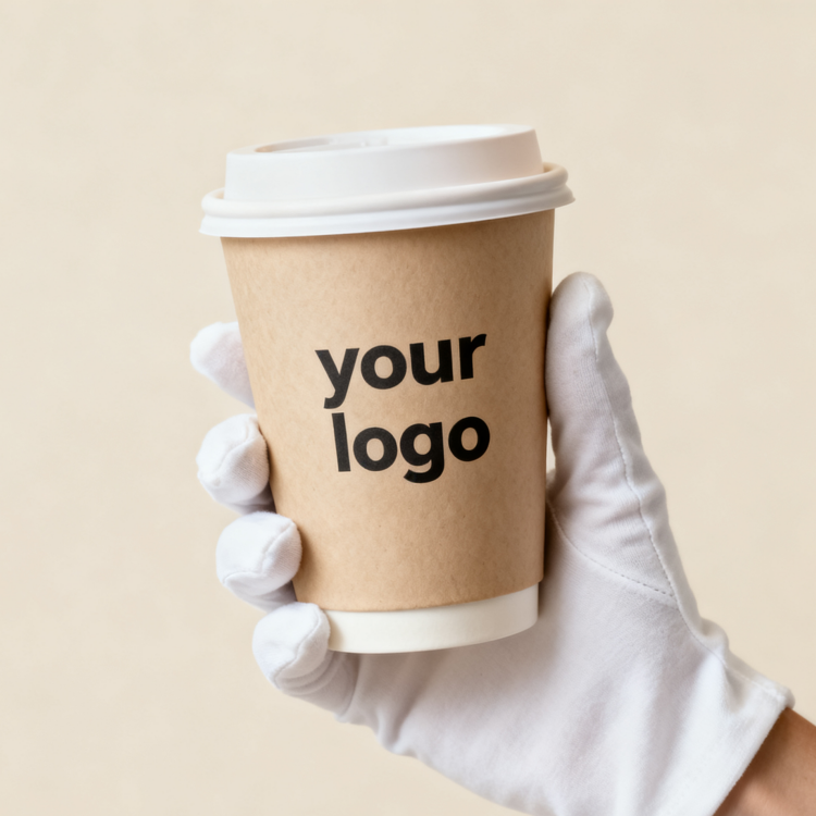 Eco-friendly custom printed logo 8oz 16oz disposable single and double-layer