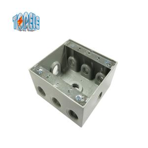 Cheap IP65 3/4 Inch Threaded Outlets Two Gang Weatherproof Box for sale