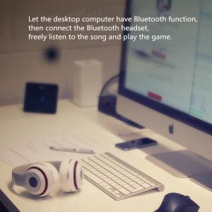 USB Bluetooth Audio Transmitter Bluetooth Adapter for Desktop computer laptop TV