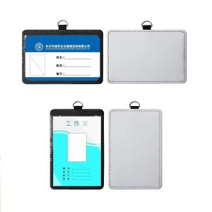 DIY Design Work ID Card Holder Customized Logo Business Card Protector