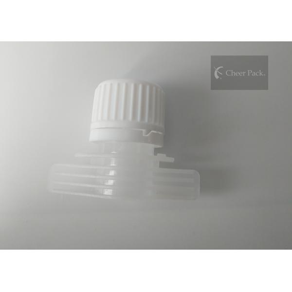 Black / White Twist Top Cap For Plastic Laundry Liquid Bag , Size Customized