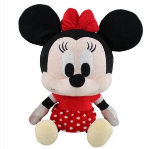 Cheap Big Head Minnie Mouse Soft Toy Pink Disney Plush Toys with Custom Logo for sale