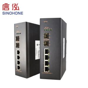 Communication POE Ethernet Switch , Network Fiber Converter Full Half Duplex