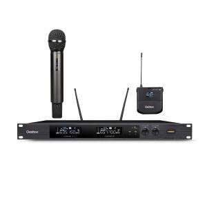 6dBuV Sensitivity UHF Wireless Microphone For Singing Speech Teaching