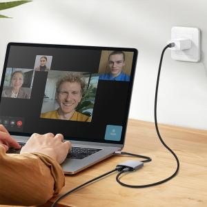 USB C 3.2 Gen1 Network Adapter Splitter With PD 100W Charger