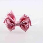 Headband Baby Girl Hair Accessory Ribbon Bow Customiazed Size With Pearl