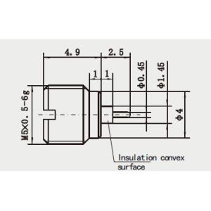 40GHz Brass Bulkhead SMP Male Plug Connector
