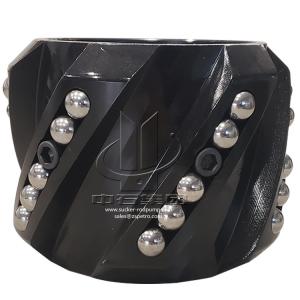 Cheap Oilfield Solid Rigid Roller Centralizer With Spiral Vane for sale