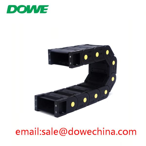 Quality H45x75 Enclosed Towline Yellow Strength Engraving Machine Traction Tow Chain wholesale
