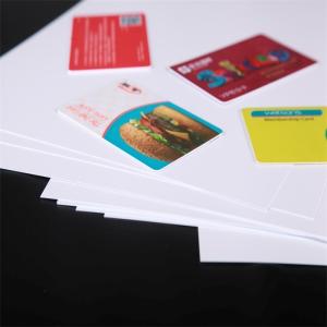 White Matte PVC Core Sheet 0.1-0.8mm Printable Plastic Card Sheet
