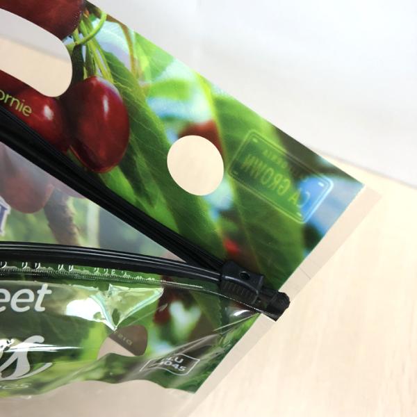 Eco Reusable Clear Fresh Fruit Bags Stand Up Food Grade For Grape / Cherry