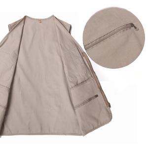 Causal Multi-pocket Sleeveless Oversize Top Utility Waistcoat V-neck Cardigan